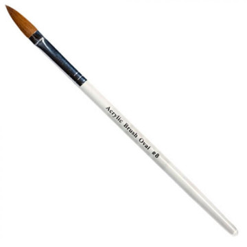 Acryl Brush Kolinsky Oval no8